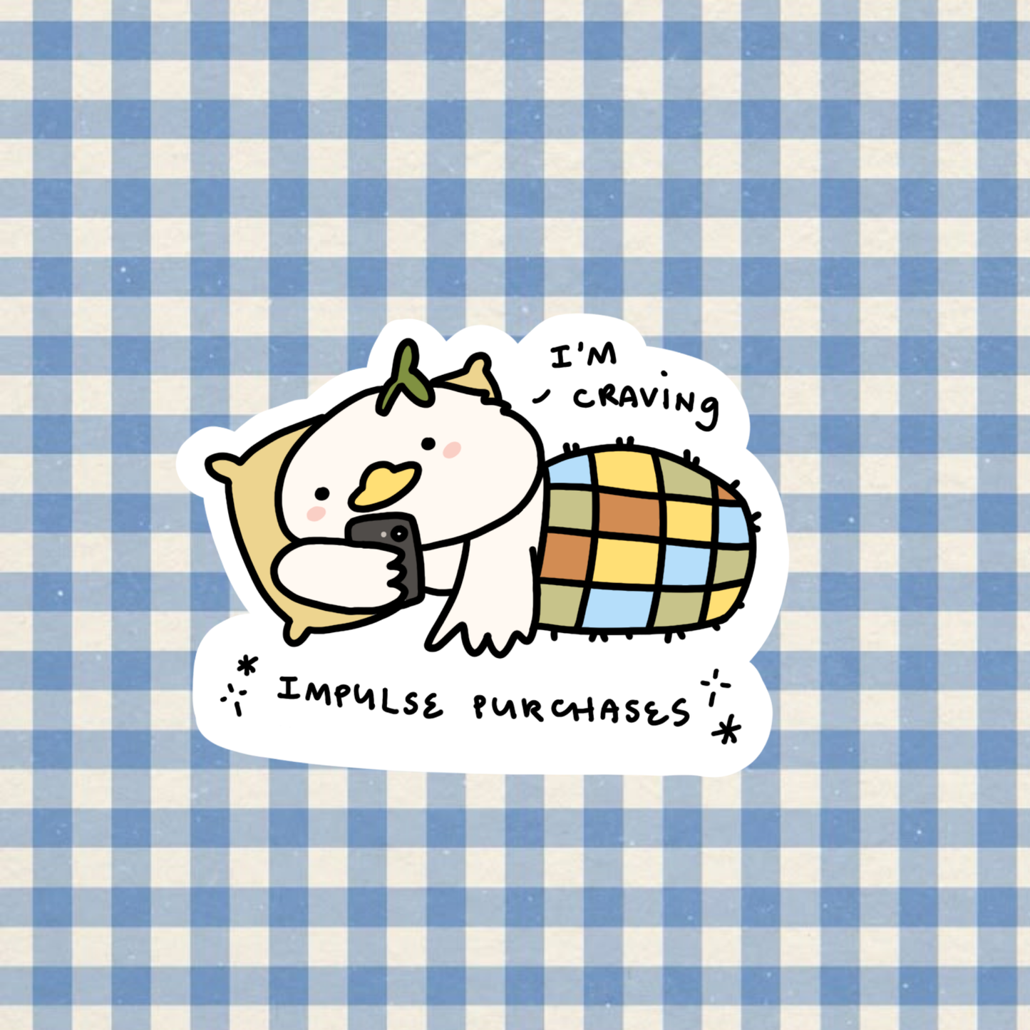 Impulse Purchases Sticker | Matte Laminated Vinyl