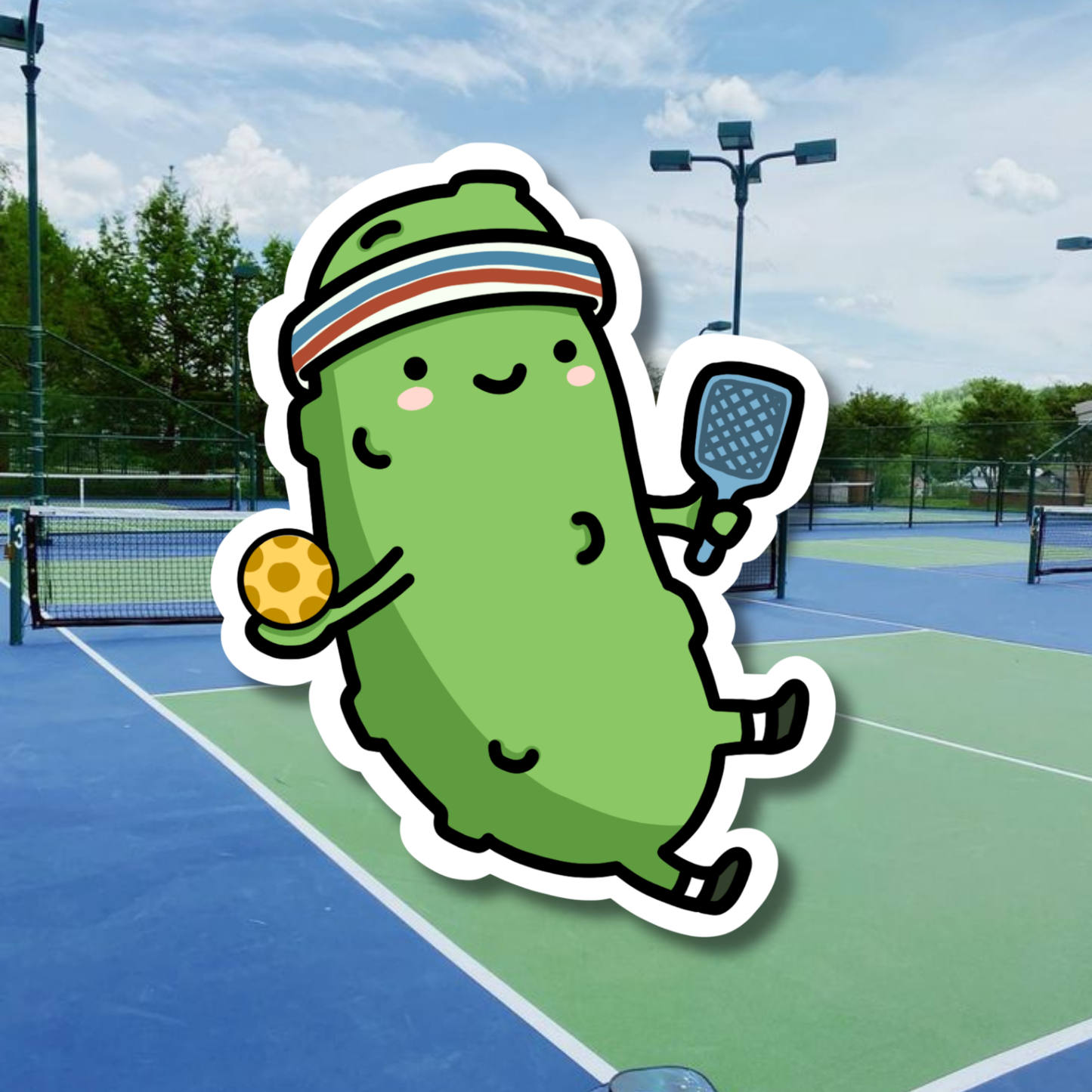 Pickleball Sticker | Matte Laminated Sticker