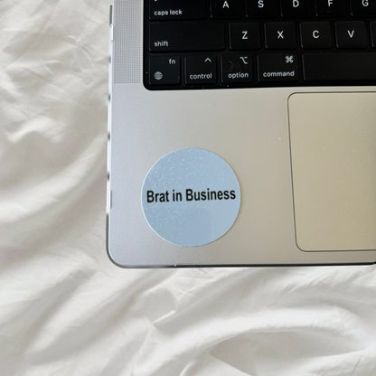 Brat Stickers | Holographic Dots Laminated Vinyl