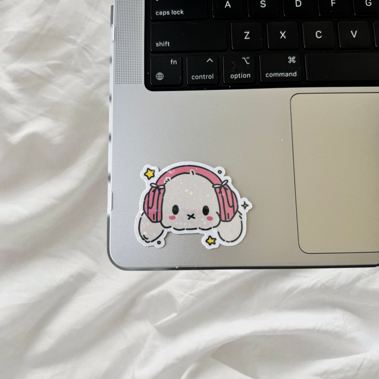 Miffy Sticker | Holographic Sparkles Laminated Vinyl