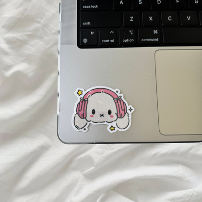 Miffy Sticker | Holographic Sparkles Laminated Vinyl