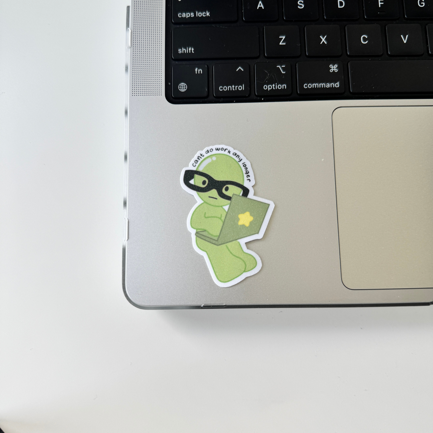 Smiski Sticker | Glitter Laminated Vinyl