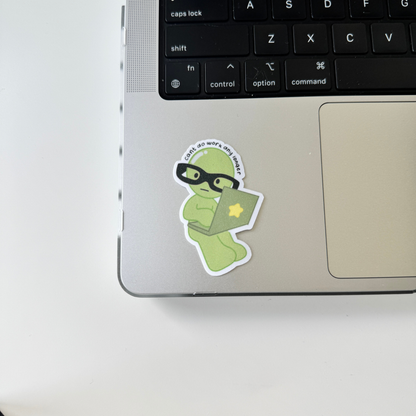Smiski Sticker | Glitter Laminated Vinyl