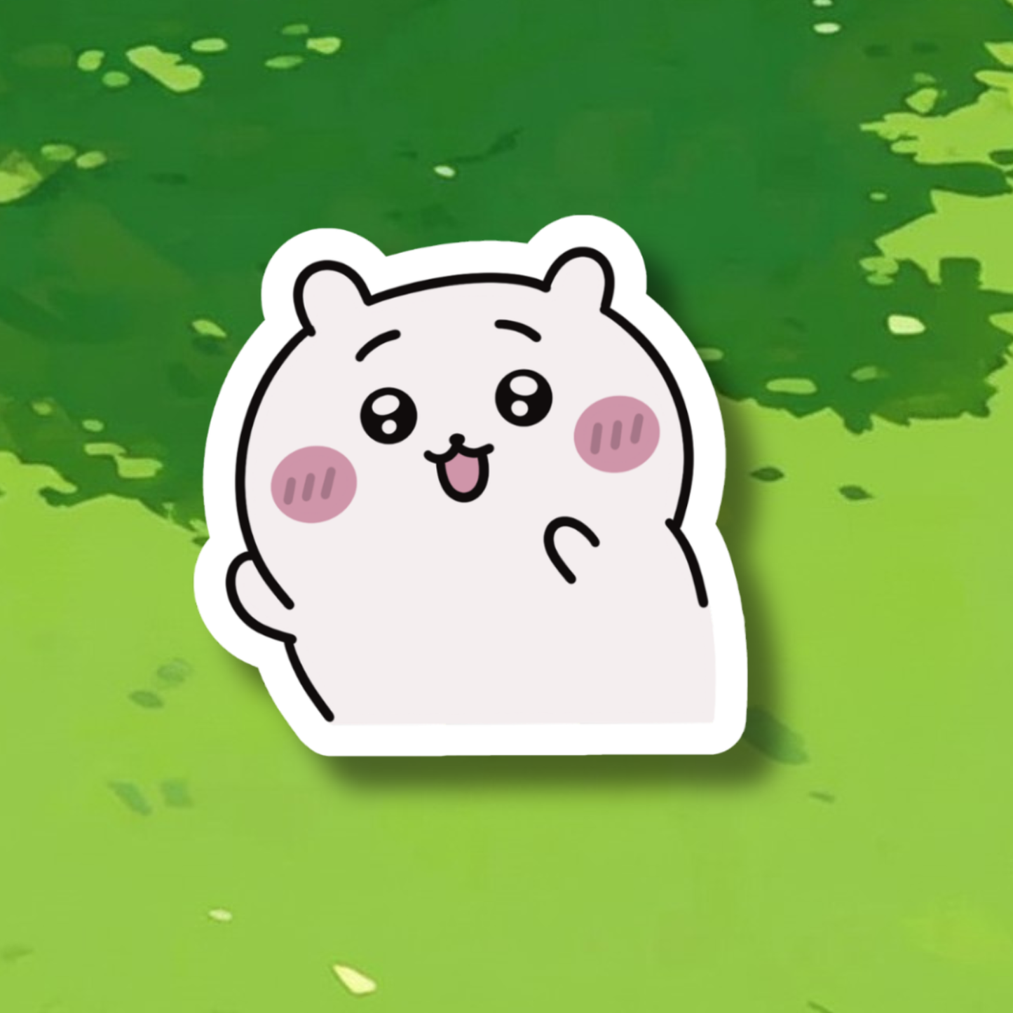 Chiikawa, Hachiware & Usagi Sticker | Holographic Sparkle Laminated Vinyl