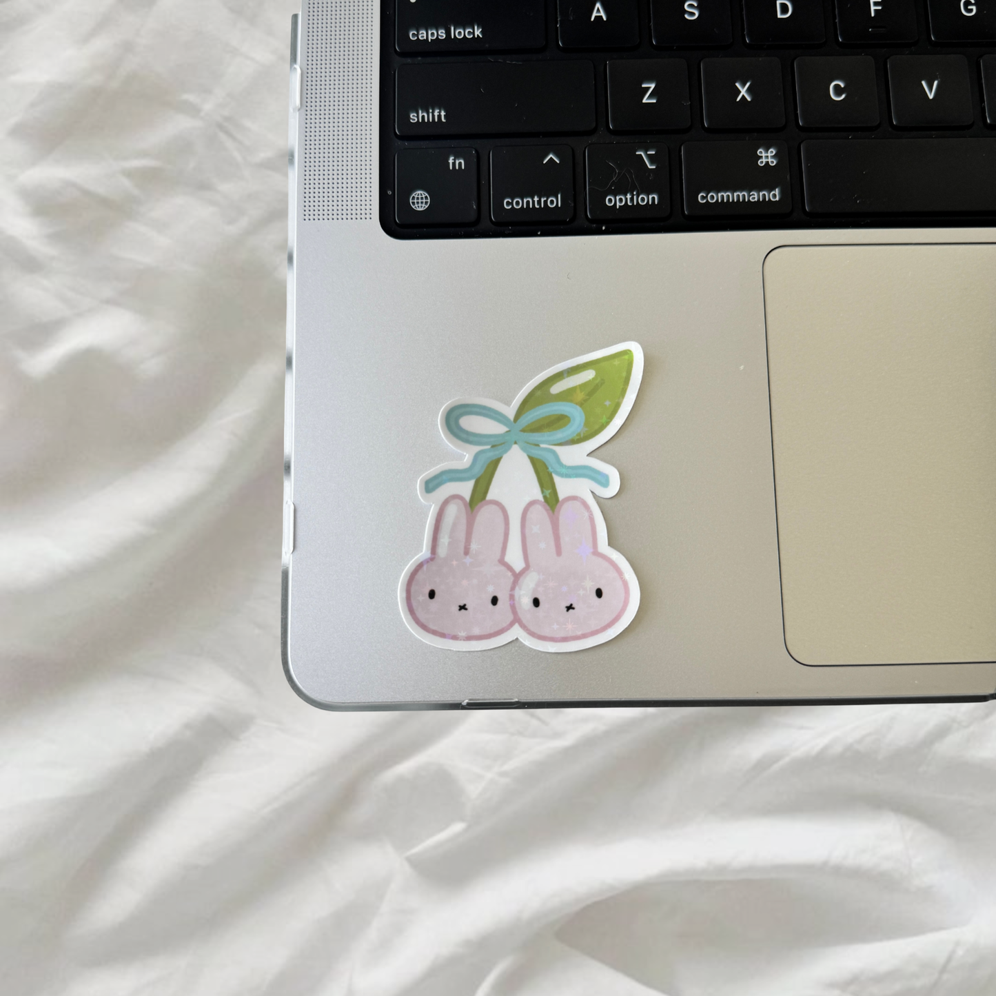 Miffy Sticker | Holographic Sparkles Laminated Vinyl