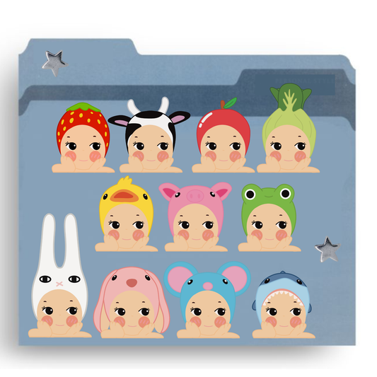 Sonny Angel Stickers | Glitter Laminated Vinyl