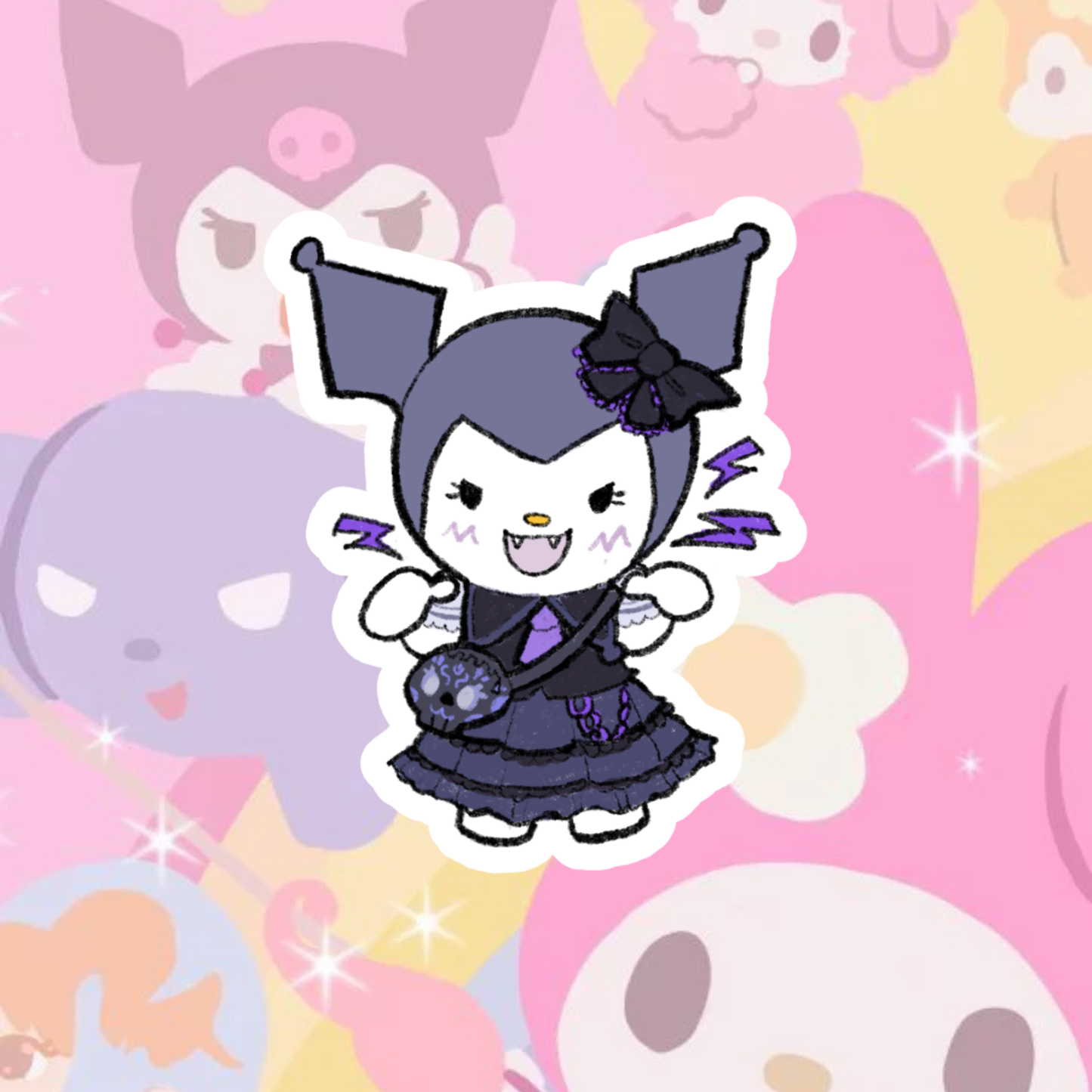 My Melody & Kuromi Sticker | Matte Laminated Vinyl