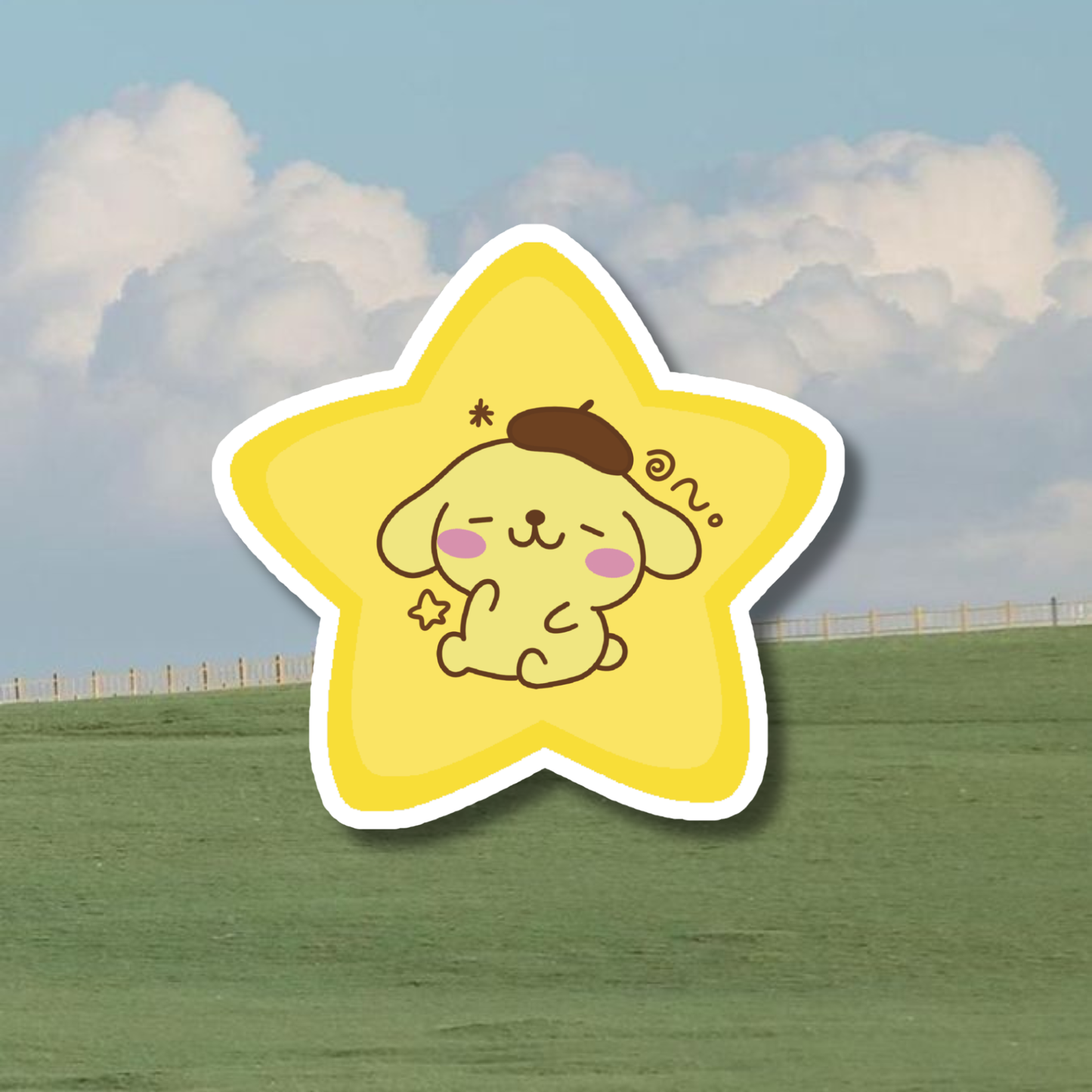 Sanrio Stars Sticker | Holographic Laminated Dots