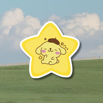 Sanrio Stars Sticker | Holographic Laminated Dots