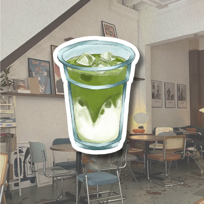 Matcha Series Stickers | Matte Laminated Vinyl
