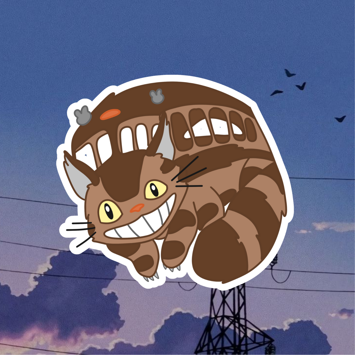 Cat Bus [Studio Ghibli: My Neighbor Totoro] Sticker | Matte Laminated Vinyl