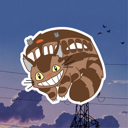 Cat Bus [Studio Ghibli: My Neighbor Totoro] Sticker | Matte Laminated Vinyl