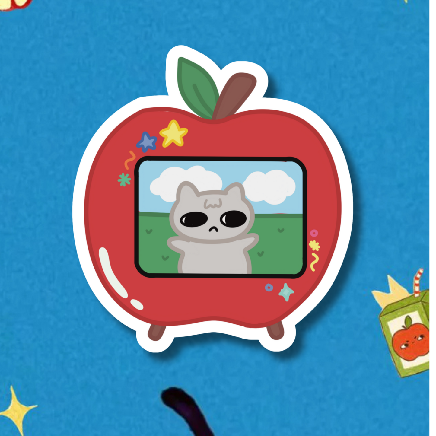Apple TV Sticker | Holographic Sparkle Vinyl