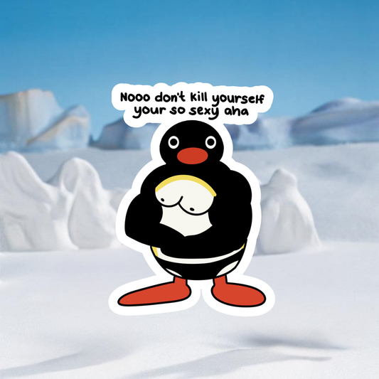 Pingu Sticker | Matte Laminated Vinyl