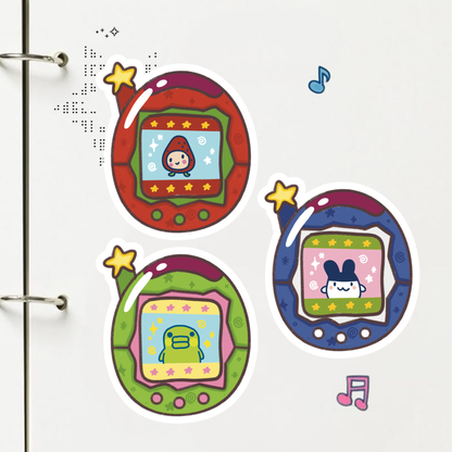 Tamagotchi Stickers | Matte Laminated Vinyl