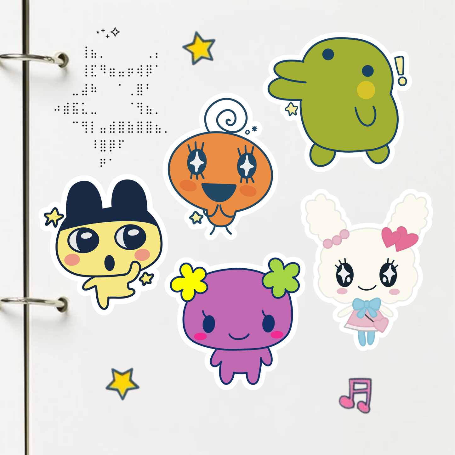 Tamagotchi Stickers | Matte Laminated Vinyl
