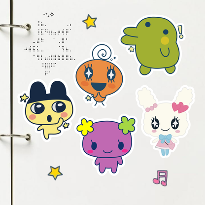 Tamagotchi Stickers | Matte Laminated Vinyl