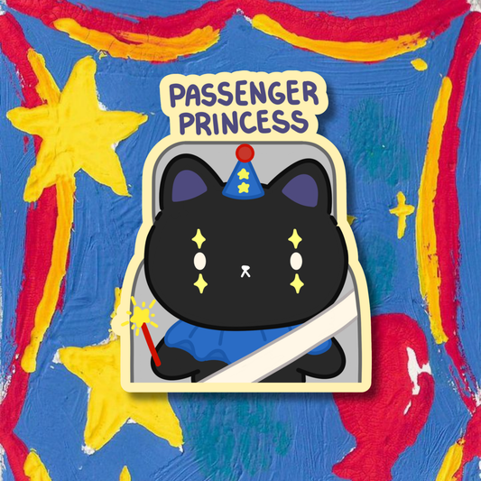 Passenger Princess Sticker | Matte Laminated Vinyl