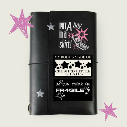 Fever Dream Files Stickers | Glitter Laminated Vinyl