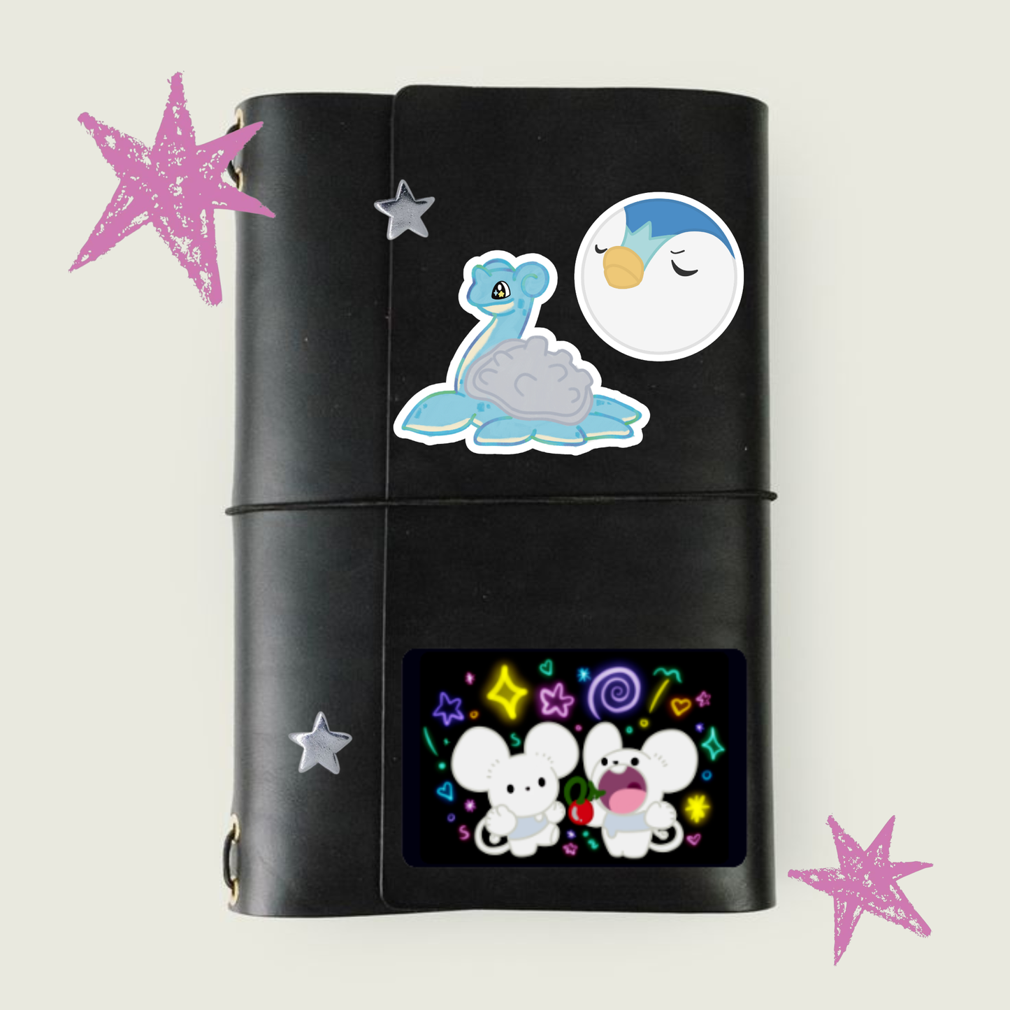 Pokemon Stickers | Matte, Holographic Stardust & Broken Glass Laminated Stickers
