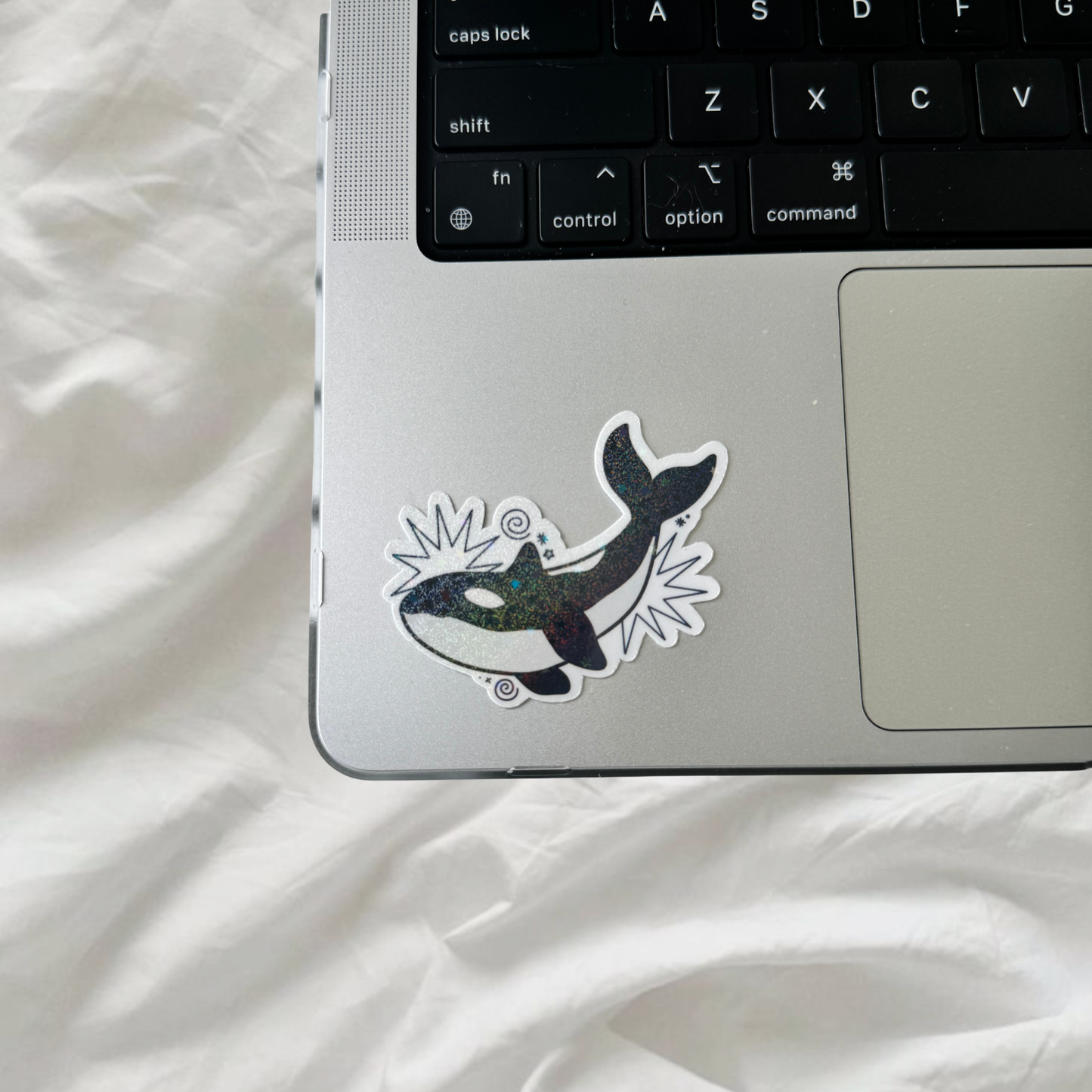 Marine Life  Sticker | Holographic Stardust Laminated Vinyl