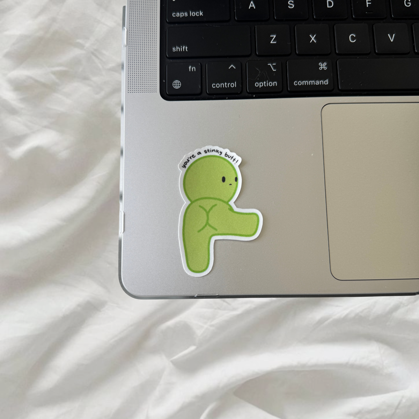 Smiski Sticker | Glitter Laminated Vinyl