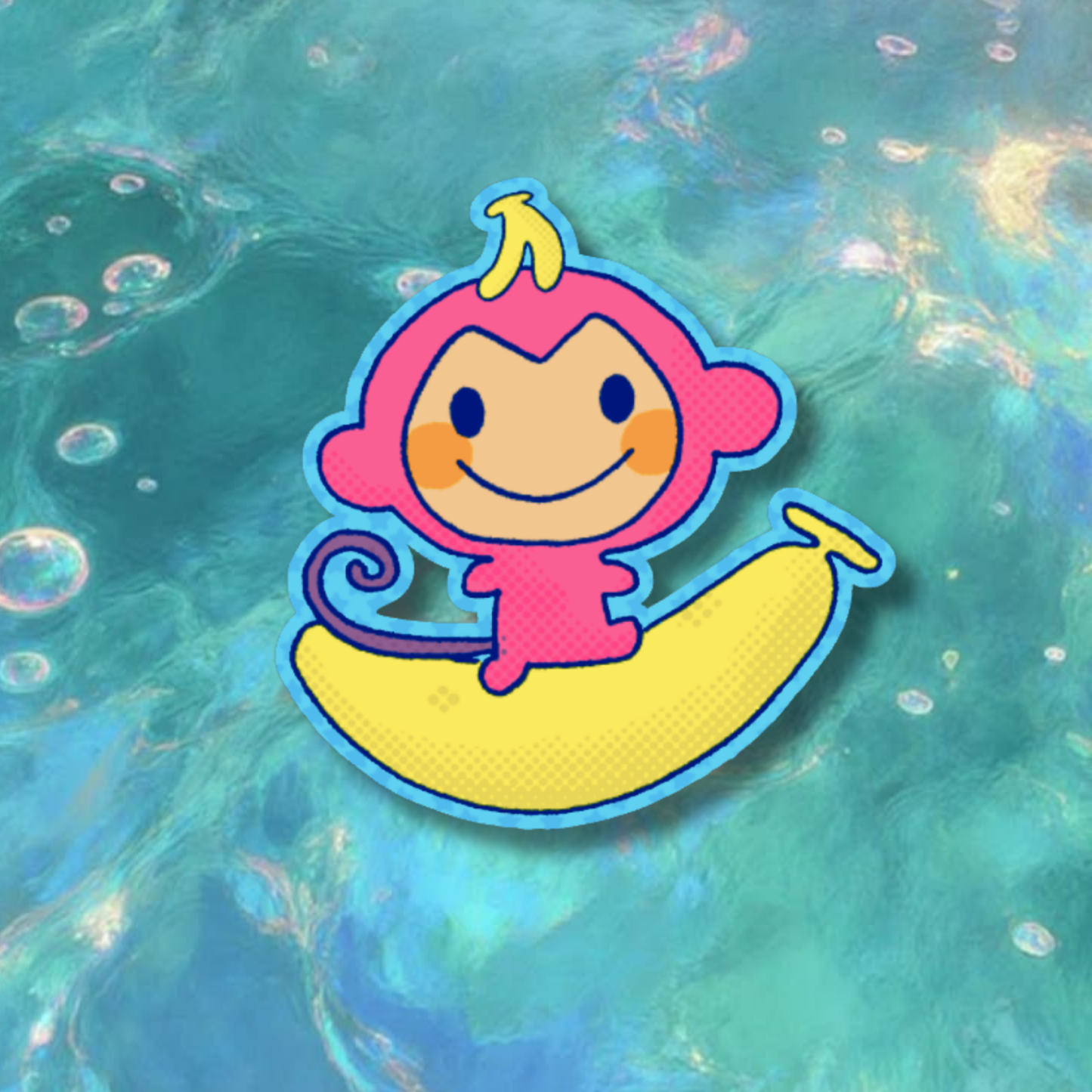 Chi Chai Monchan & Coconut Monkey Sanrio Stickers | Matte Laminated Vinyl