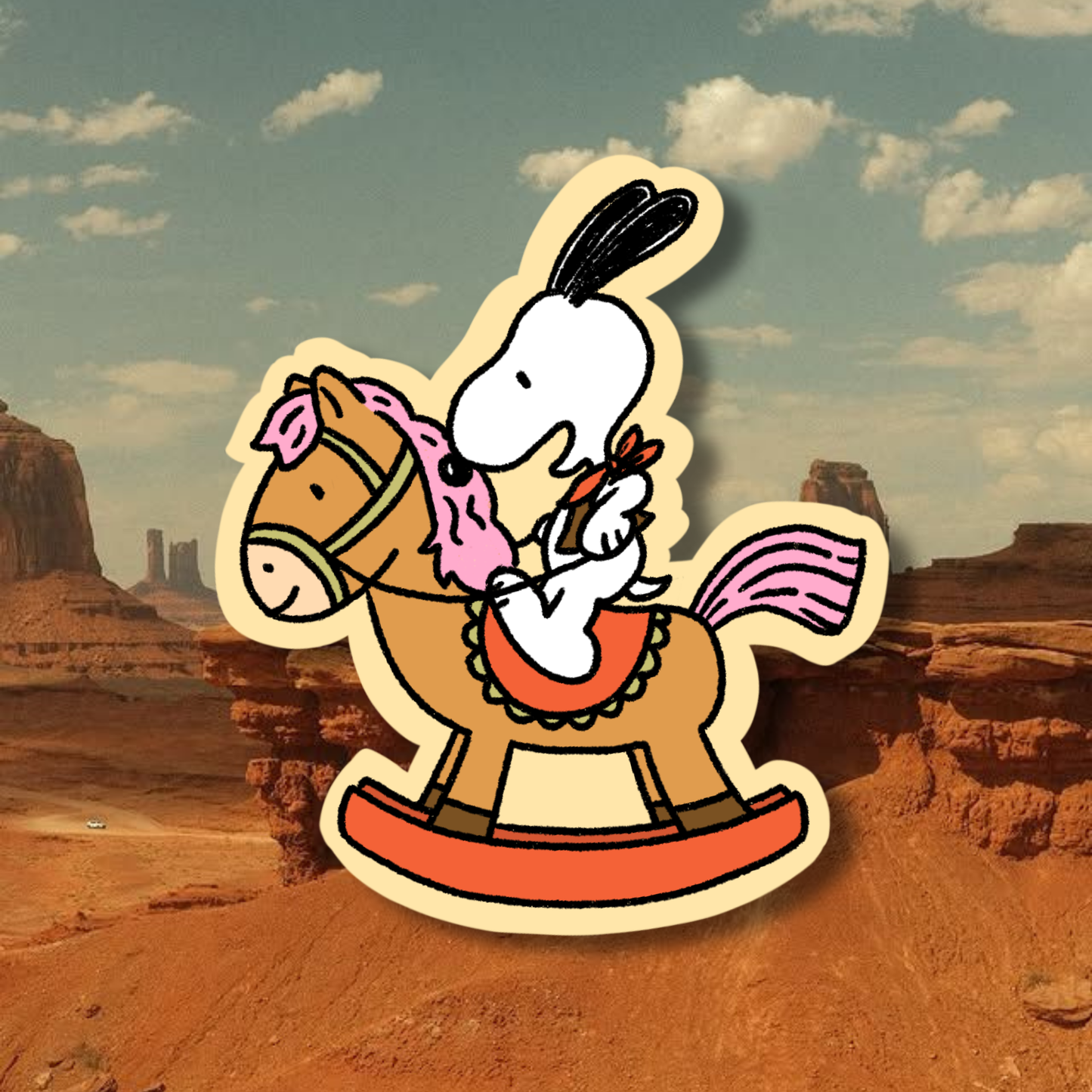 Rodeo Stickers [Miffy & Snoopy] | Matte Laminated Vinyl