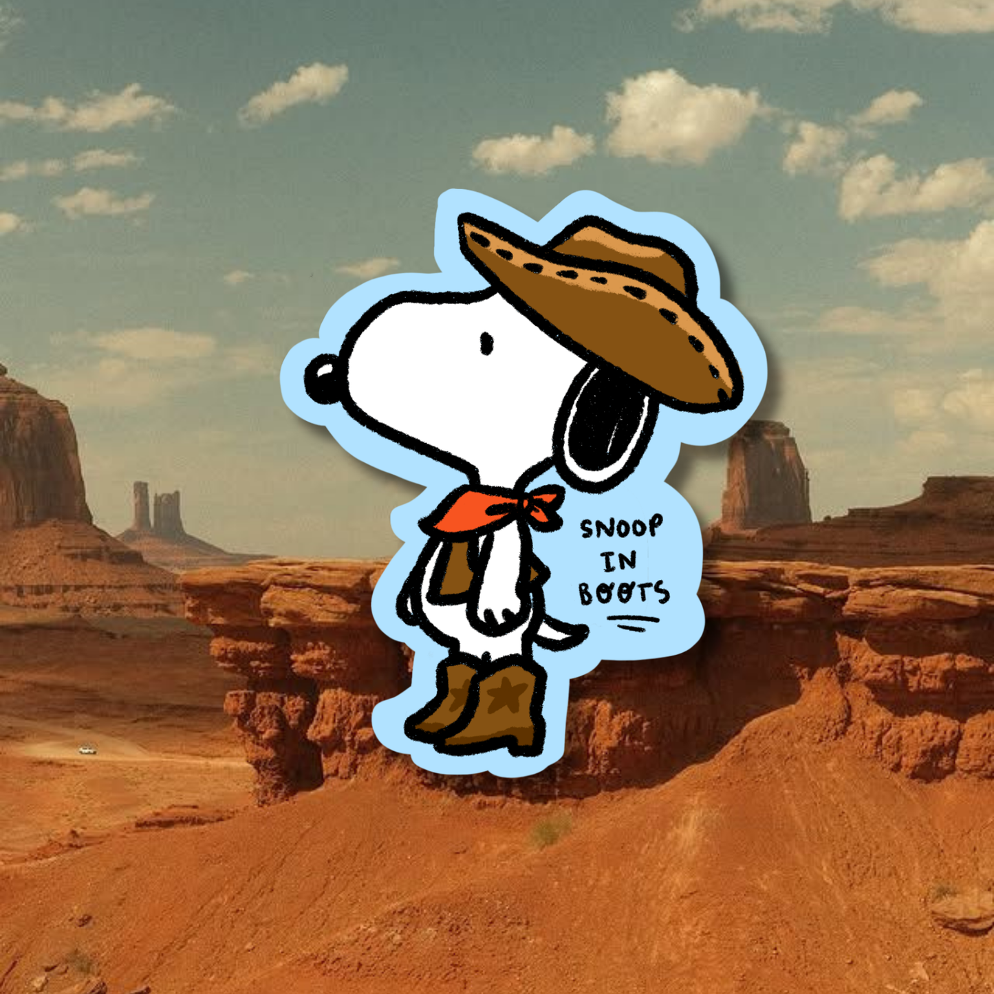 Rodeo Stickers [Miffy & Snoopy] | Matte Laminated Vinyl