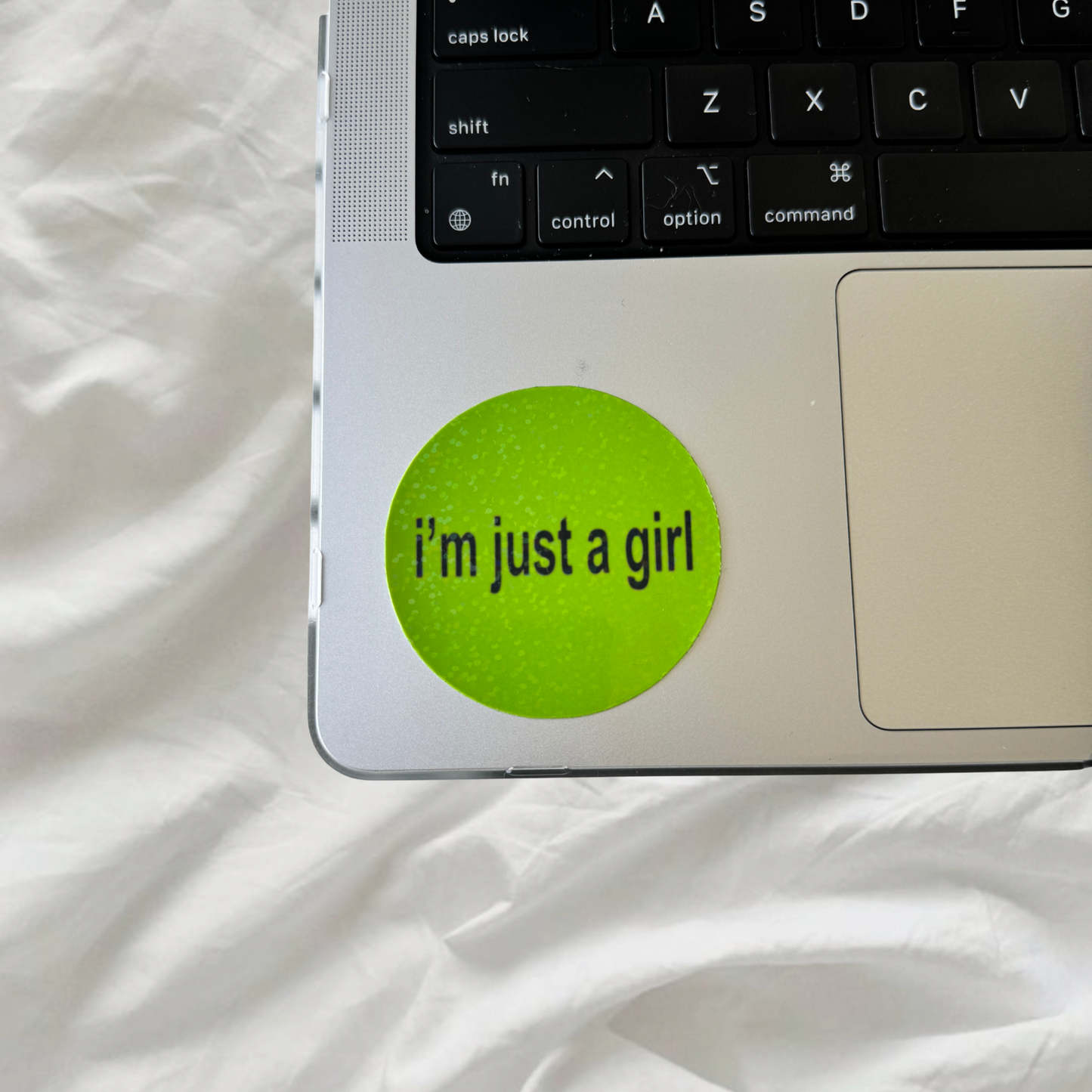 Brat Stickers | Holographic Dots Laminated Vinyl