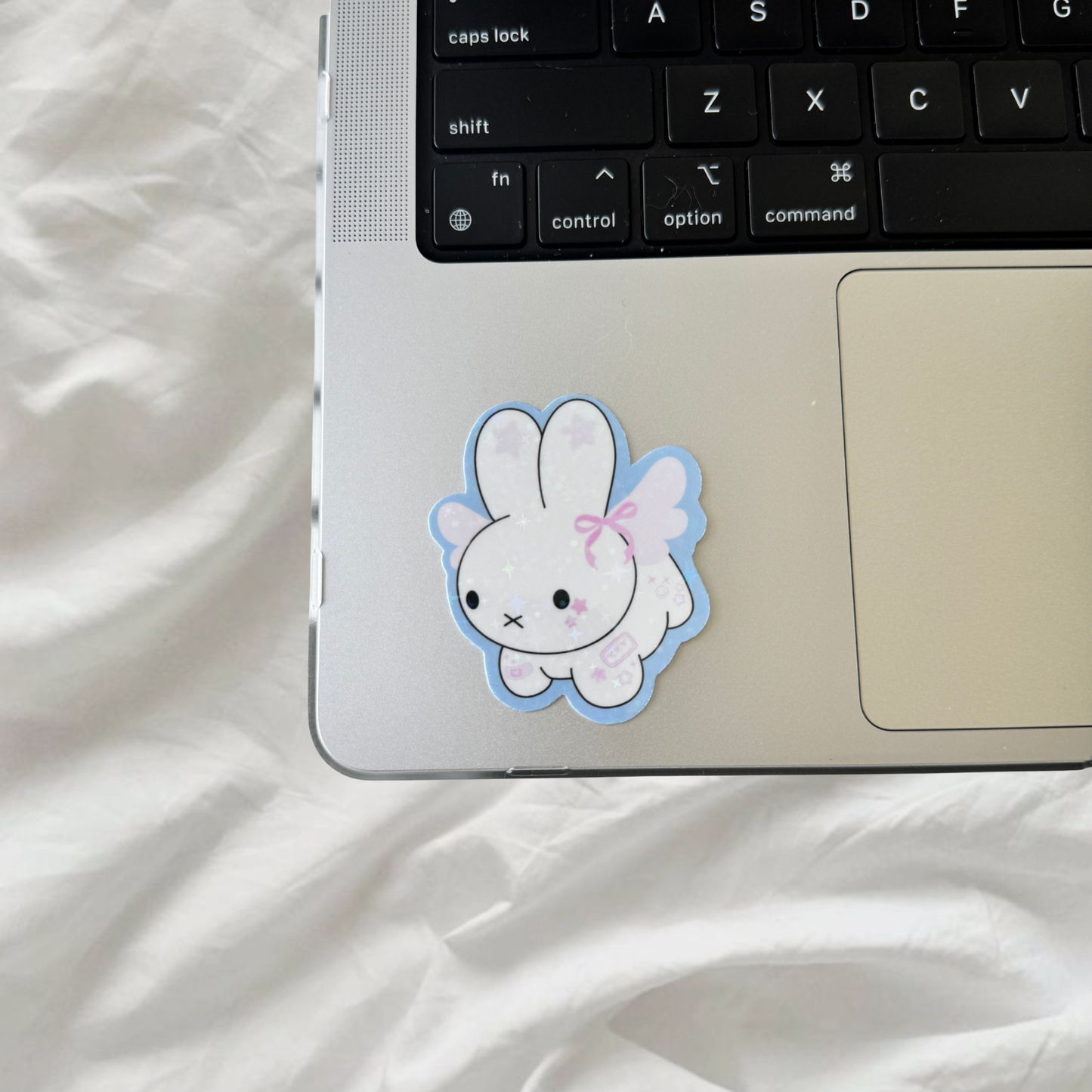 Miffy Sticker | Holographic Sparkles Laminated Vinyl