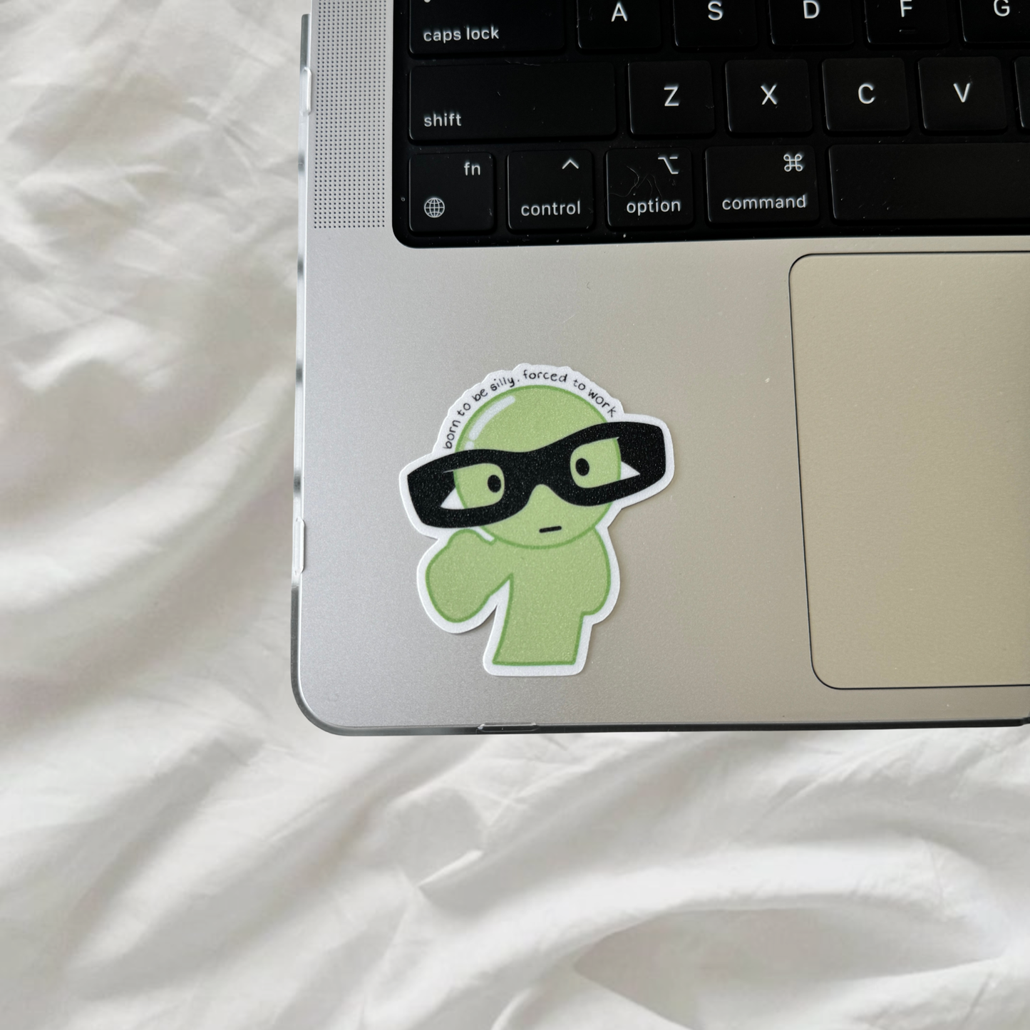Smiski Sticker | Glitter Laminated Vinyl