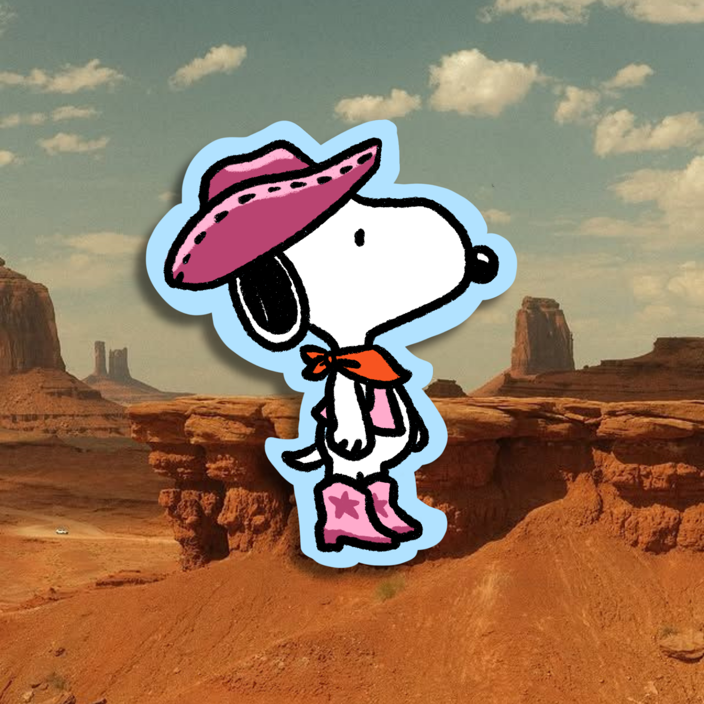 Rodeo Stickers [Miffy & Snoopy] | Matte Laminated Vinyl