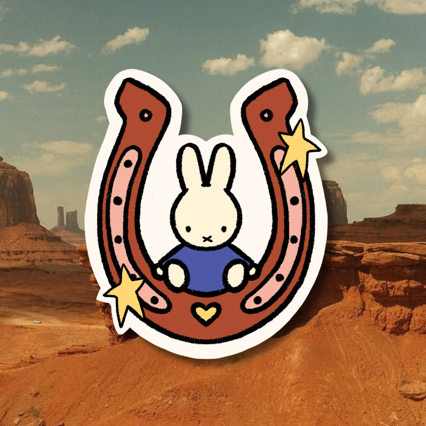 Rodeo Stickers [Miffy & Snoopy] | Matte Laminated Vinyl