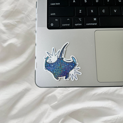 Marine Life  Sticker | Holographic Stardust Laminated Vinyl
