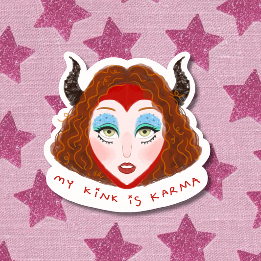 'My Kink Is Karma' Chappell Roan Sticker | Laminated Matte Vinyl