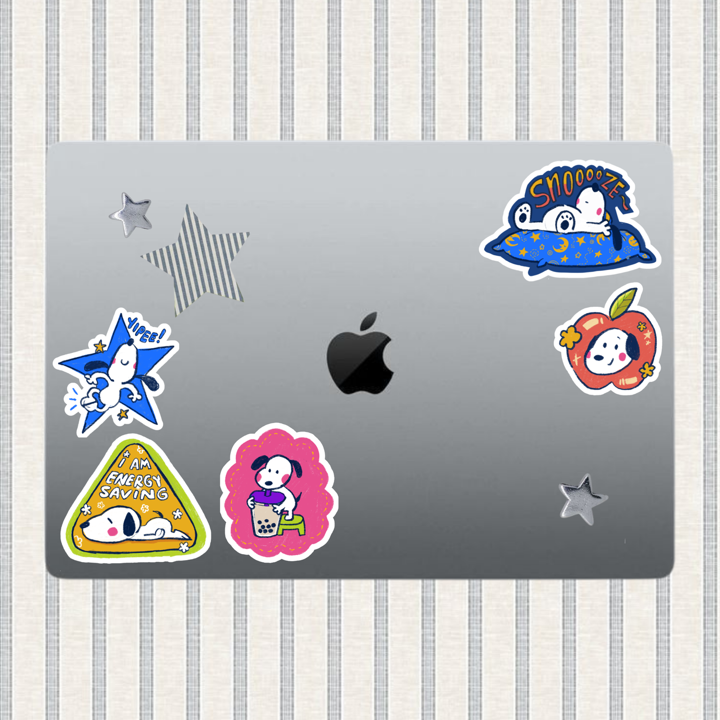 Moody Snoopy Sticker | Matte Laminated Vinyl