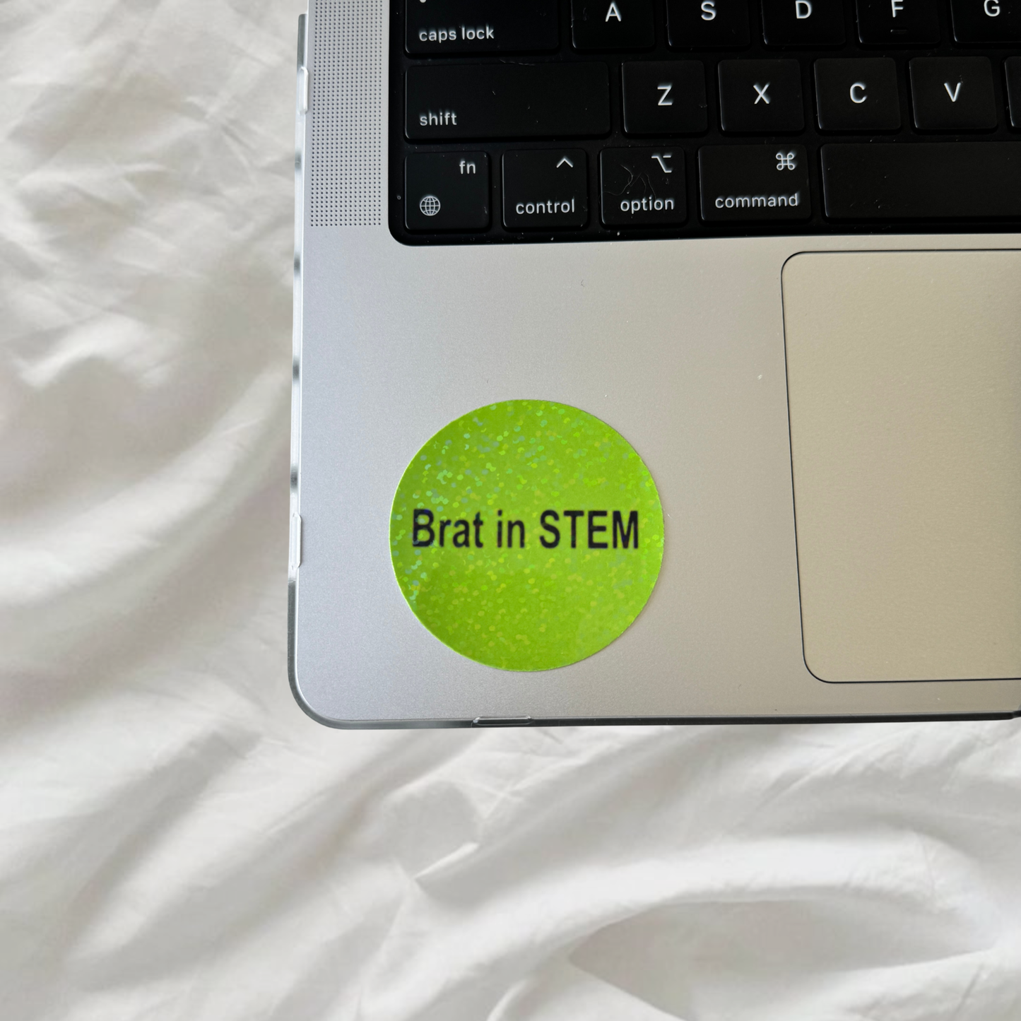 Brat Stickers | Holographic Dots Laminated Vinyl