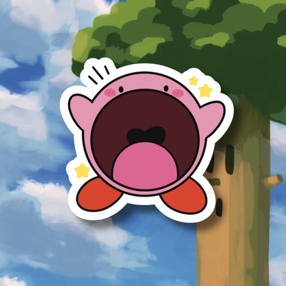 Kirby & Smirby Stickers | Holographic Dots Laminated Vinyl