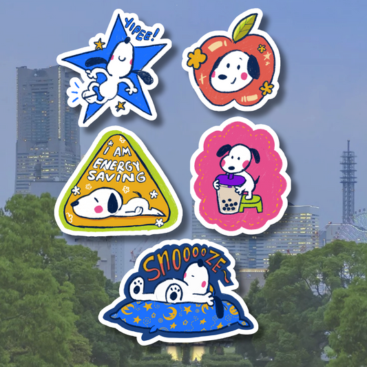Moody Snoopy Sticker | Matte Laminated Vinyl