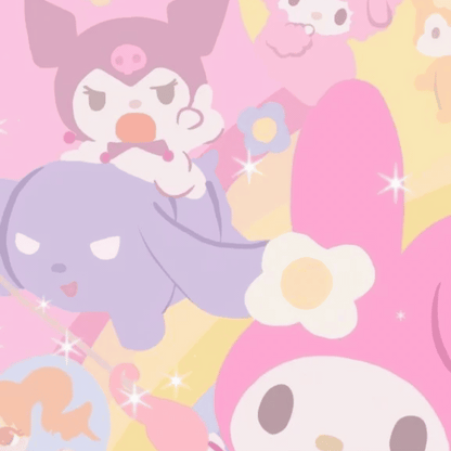 My Melody & Kuromi Sticker | Matte Laminated Vinyl
