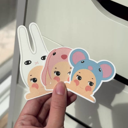 Sonny Angel Stickers | Glitter Laminated Vinyl