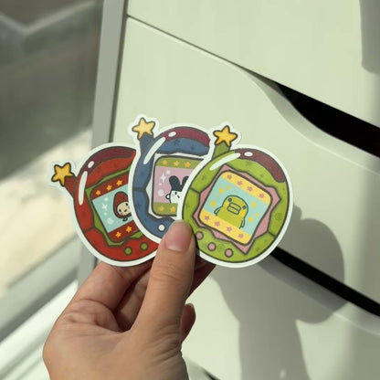 Tamagotchi Stickers | Matte Laminated Vinyl